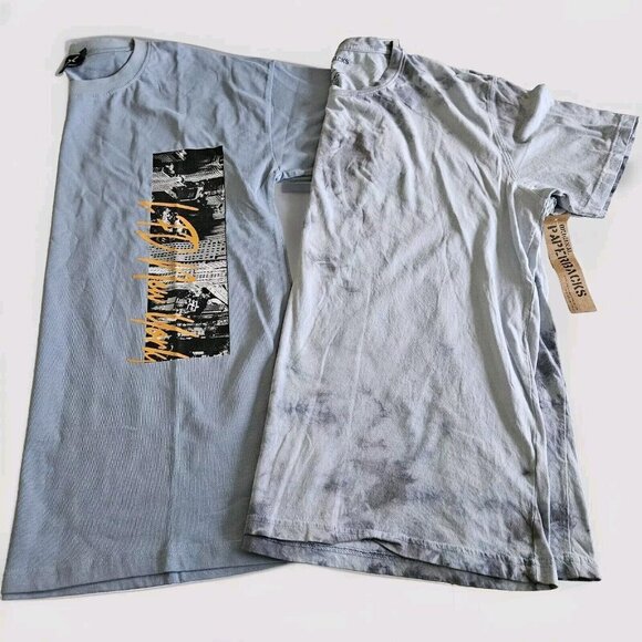 Mens T Shirt XL Lot of 2 Original Paperbacks Le Fruit Defendu Streetwear Tie Dye - Picture 1 of 13